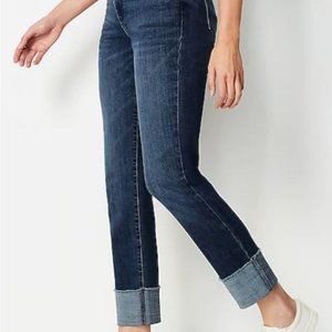 J. Jill - High-Rise Cuffed Jeans - portland wash